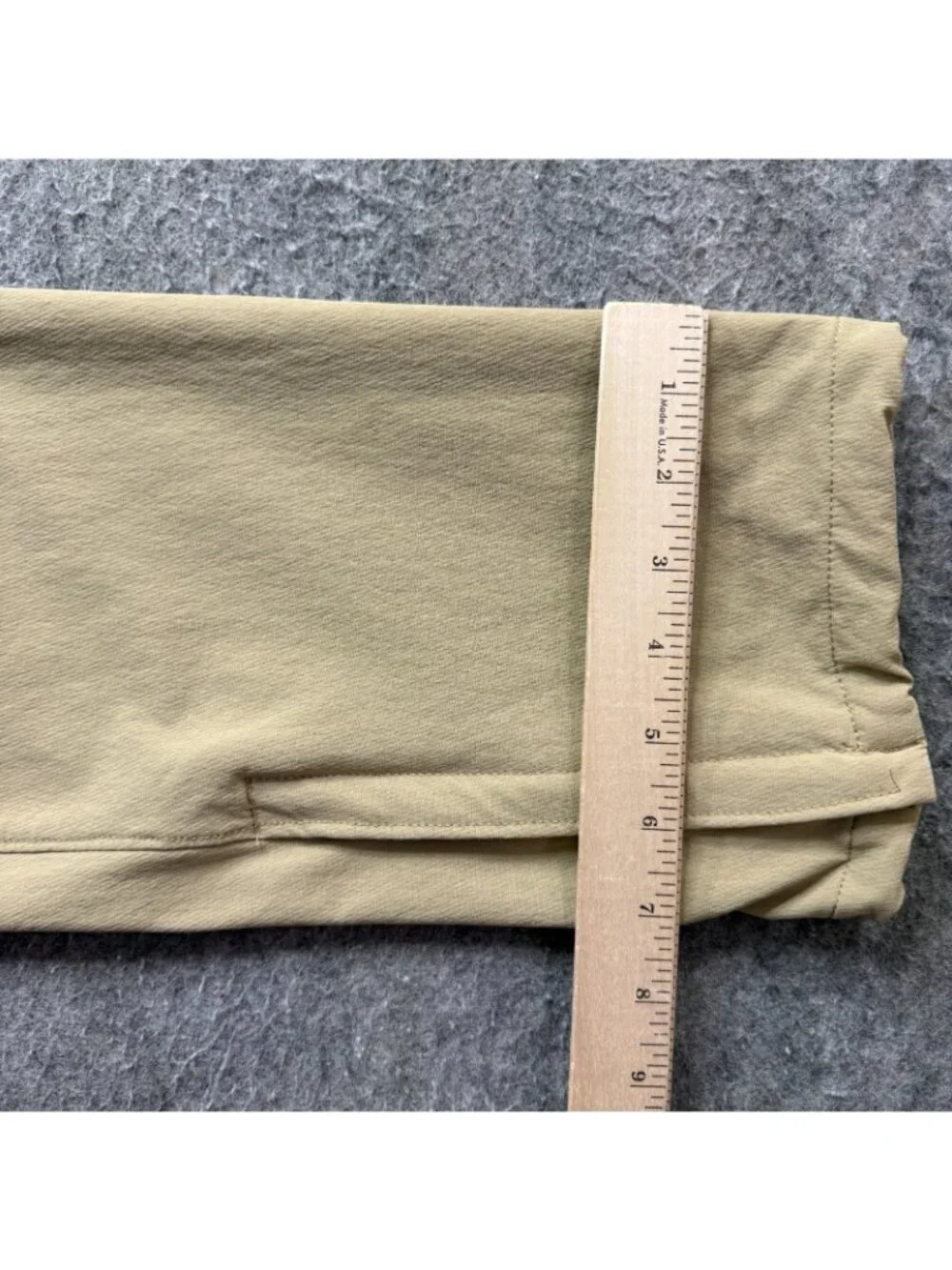 Marmot Cargo Hiking Pants Men L Khaki Beige Ankle Zip Adjustable Nylon 32